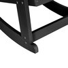 Flash Furniture Black Poly Resin Adirondack Style Rocking Chair JJ-C14705-BK-GG